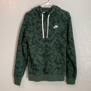Nike Green Camo Hoodie